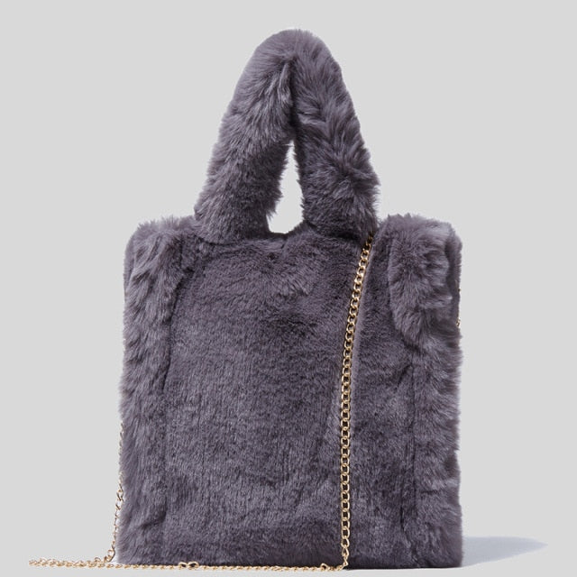 Faux Fur Crossbody Bag